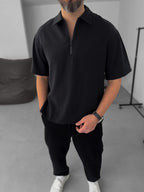 Basic Half-Zip T-Shirt