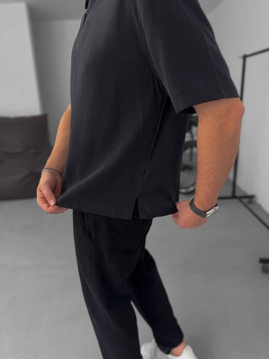 Basic Half-Zip T-Shirt