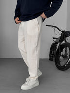 Embroidered Muslin Fabric Pants