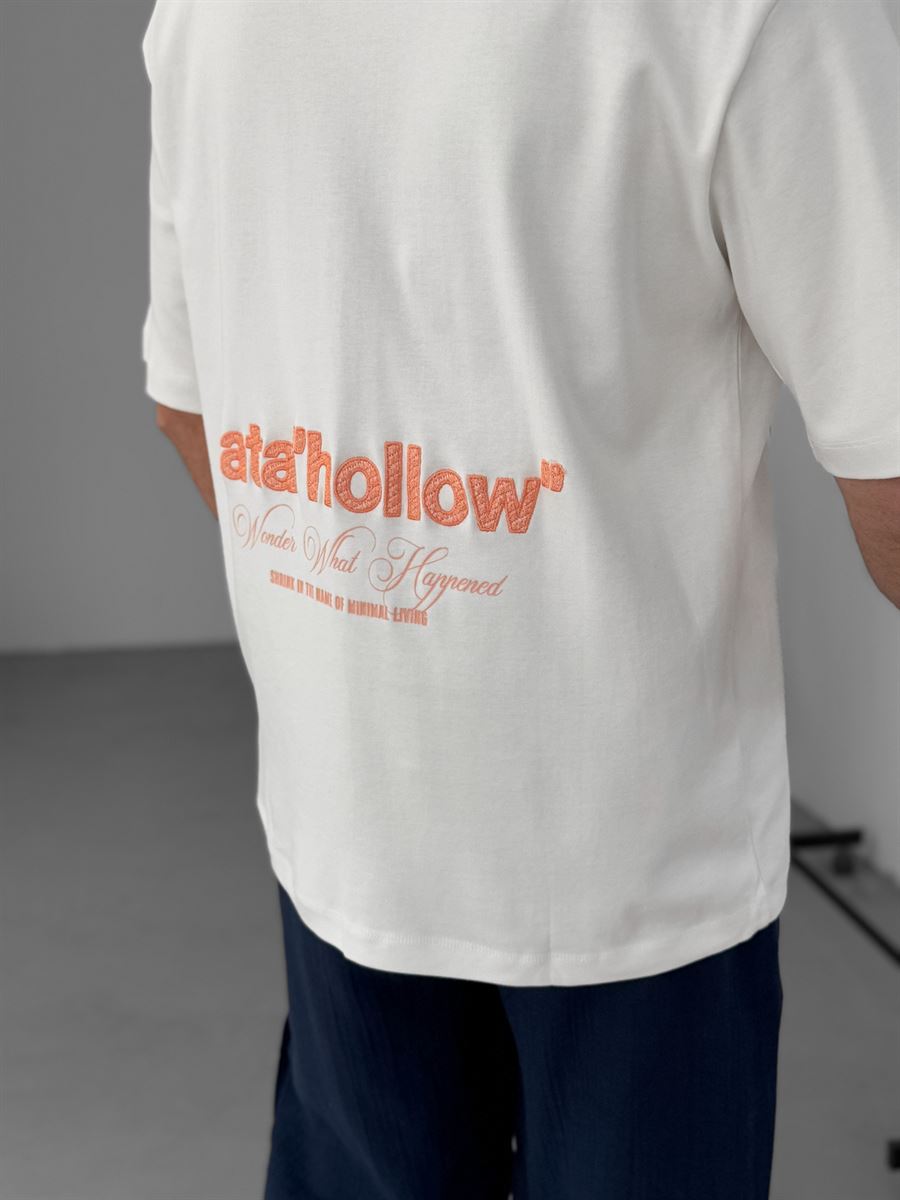 Data Hollow Embroidered T-Shirt