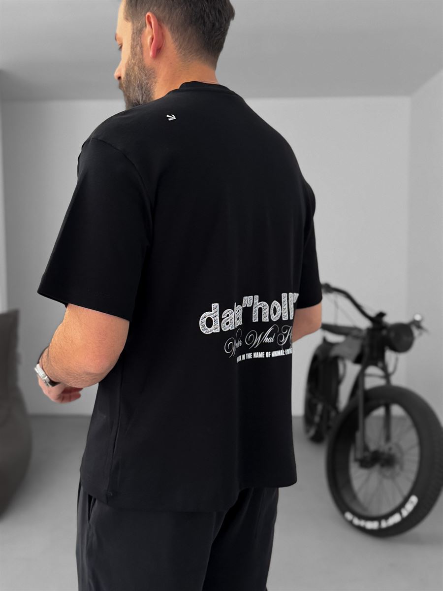 Data Hollow Embroidered T-Shirt