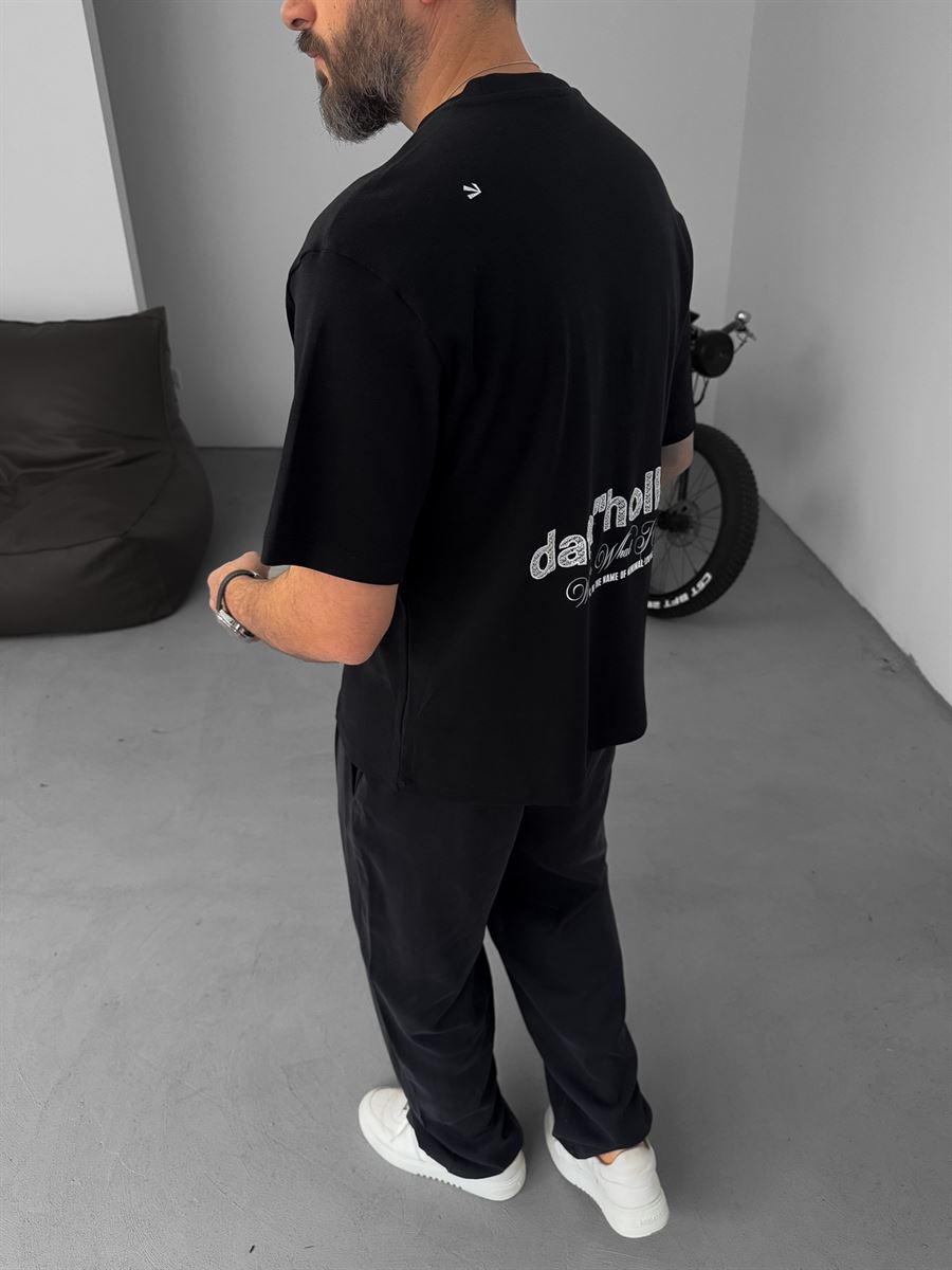 Data Hollow Embroidered T-Shirt