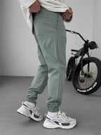 Knee Stitched Gabardine Joggers