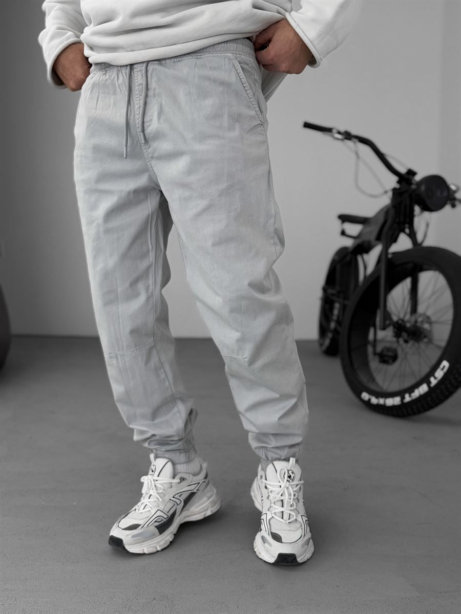 Knee Stitched Gabardine Joggers