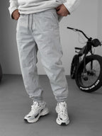 Knee Stitched Gabardine Joggers