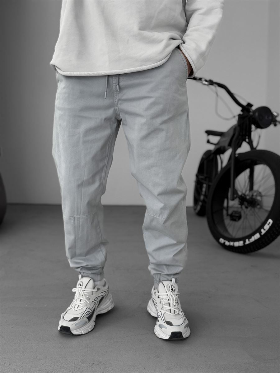 Knee Stitched Gabardine Joggers