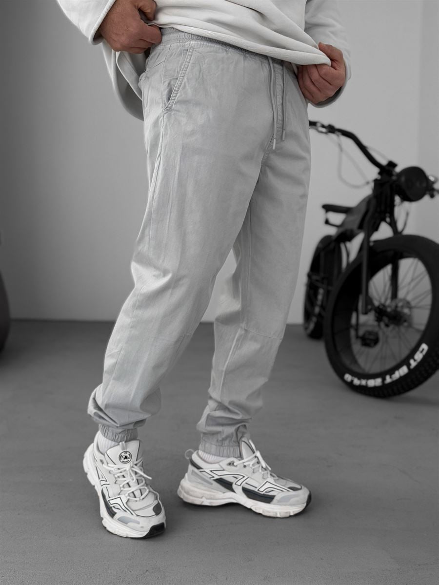 Knee Stitched Gabardine Joggers