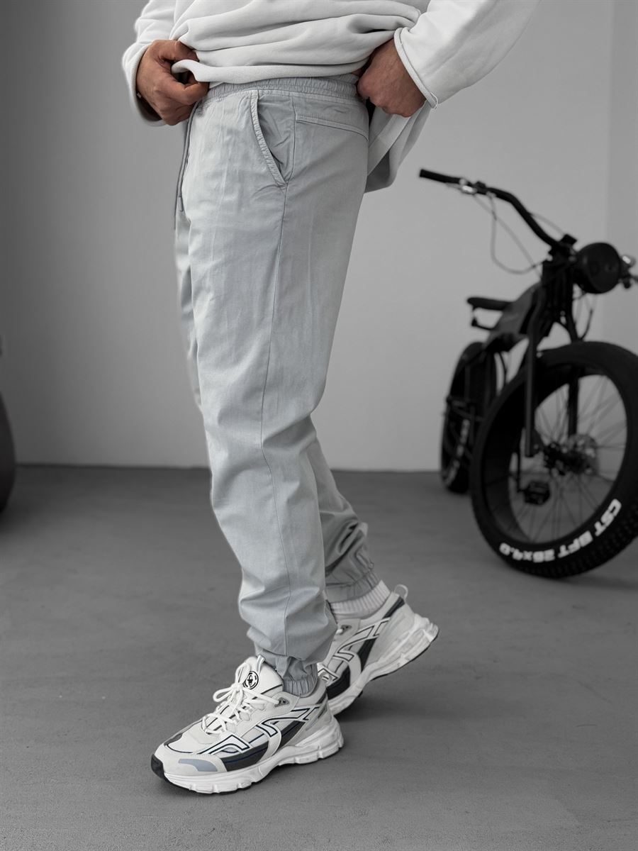 Knee Stitched Gabardine Joggers