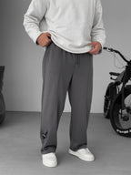 Stitched Detail Straight Leg Sweatpants