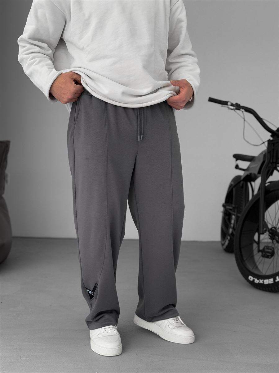 Stitched Detail Straight Leg Sweatpants