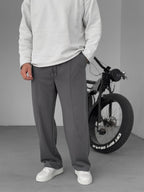 Stitched Detail Straight Leg Sweatpants