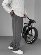 Stitched Detail Straight Leg Sweatpants