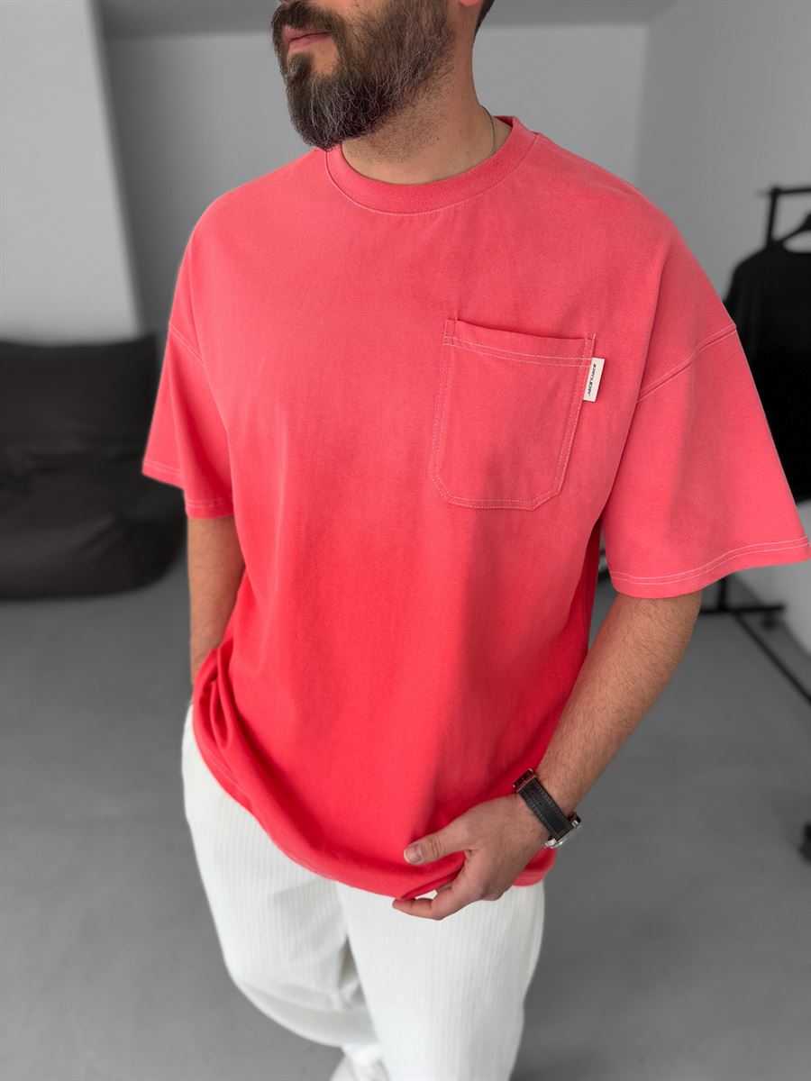 Washed Pocket Oversize T-Shirt