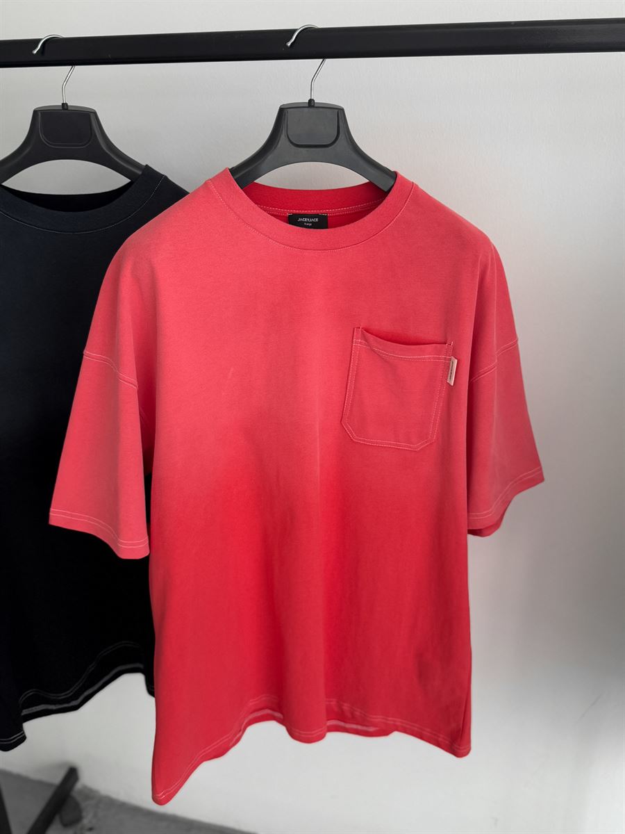 Washed Pocket Oversize T-Shirt