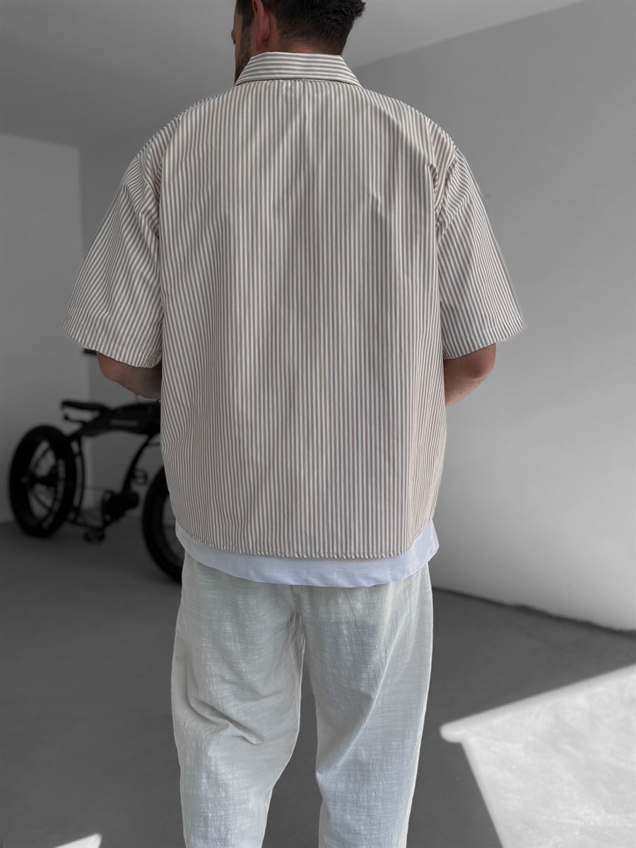 Striped Old Printed Shirt