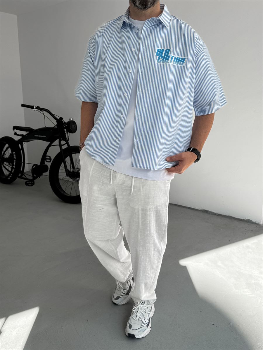 Striped Old Printed Shirt