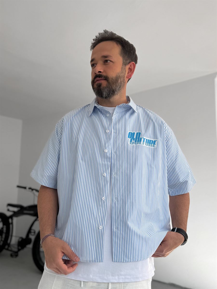 Striped Old Printed Shirt