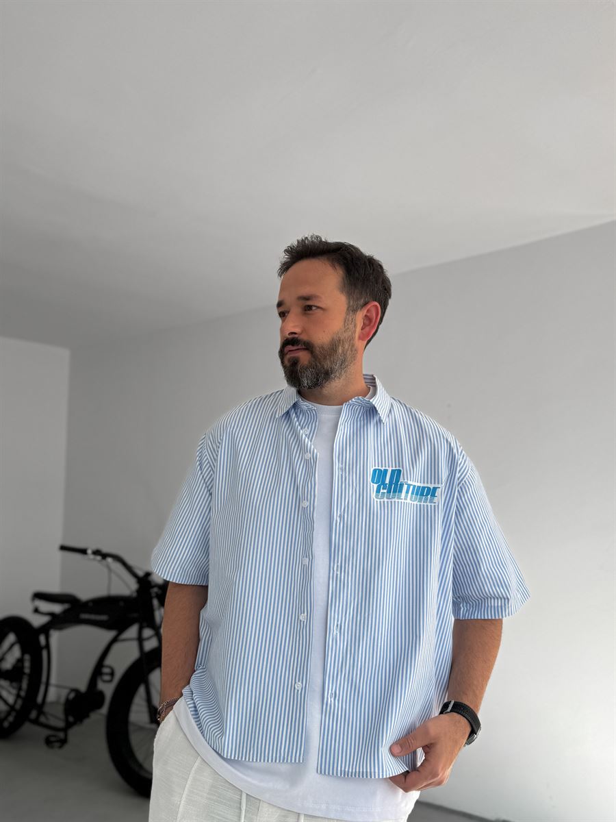 Striped Old Printed Shirt