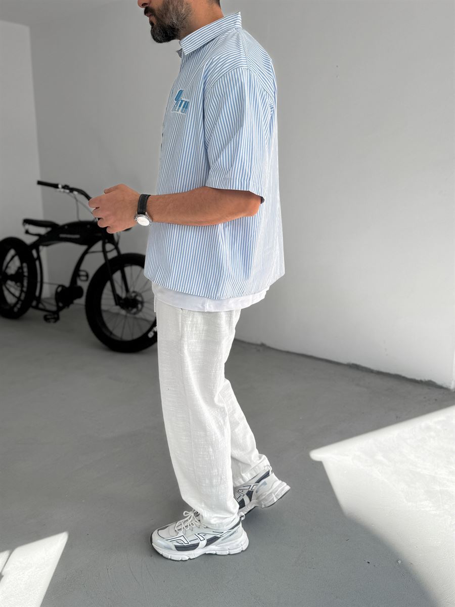 Striped Old Printed Shirt