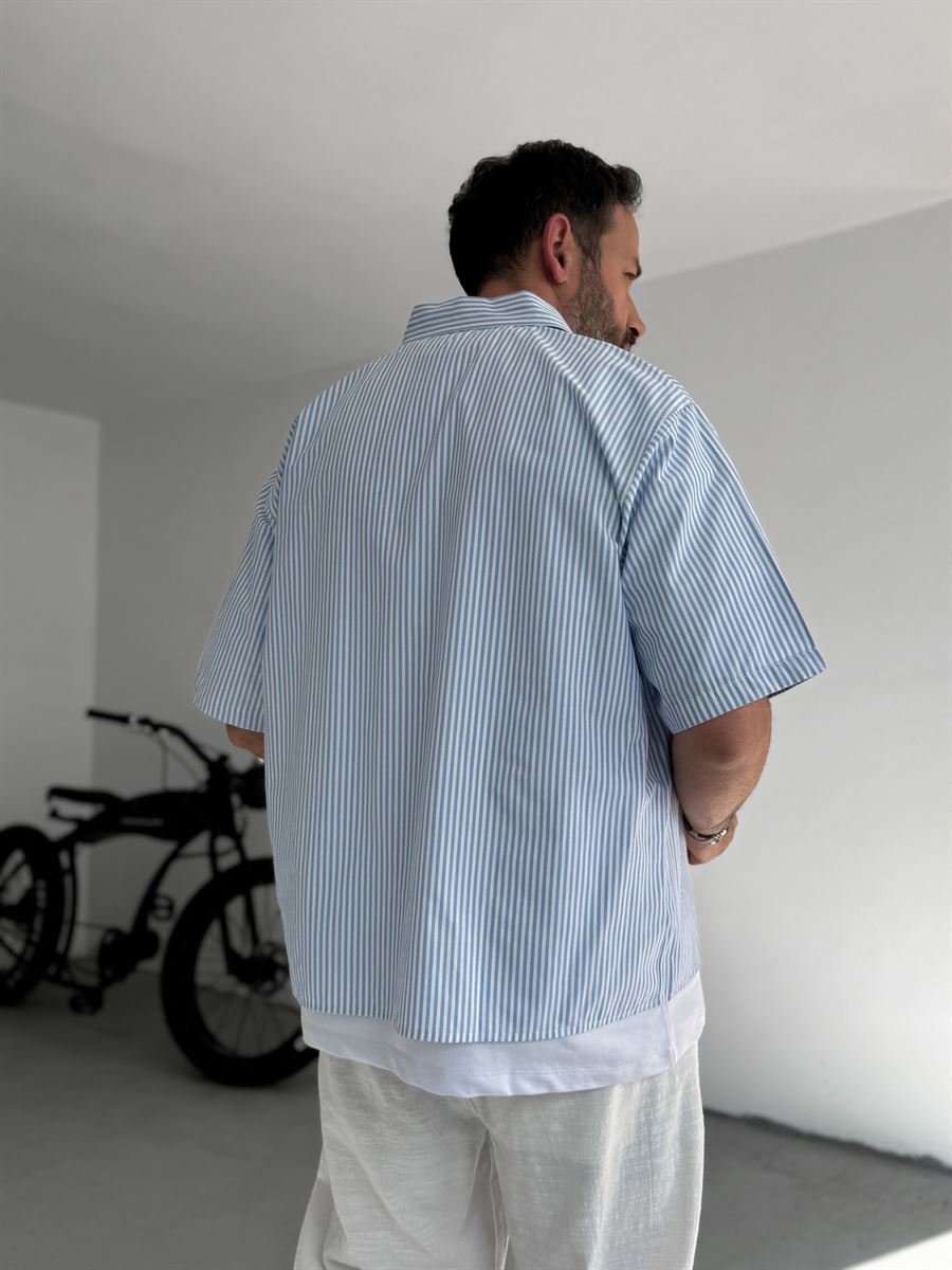 Striped Old Printed Shirt