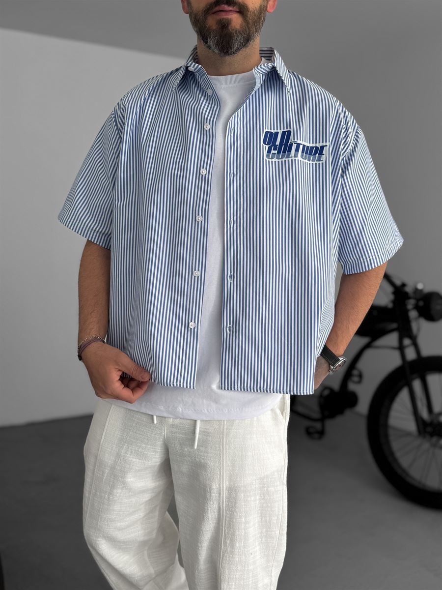 Striped Old Printed Shirt