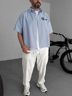 Striped Old Printed Shirt