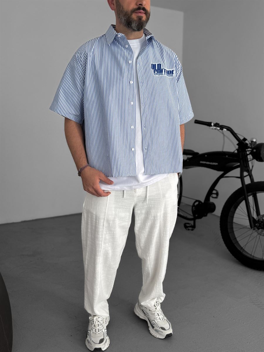 Striped Old Printed Shirt