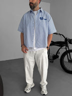 Striped Old Printed Shirt