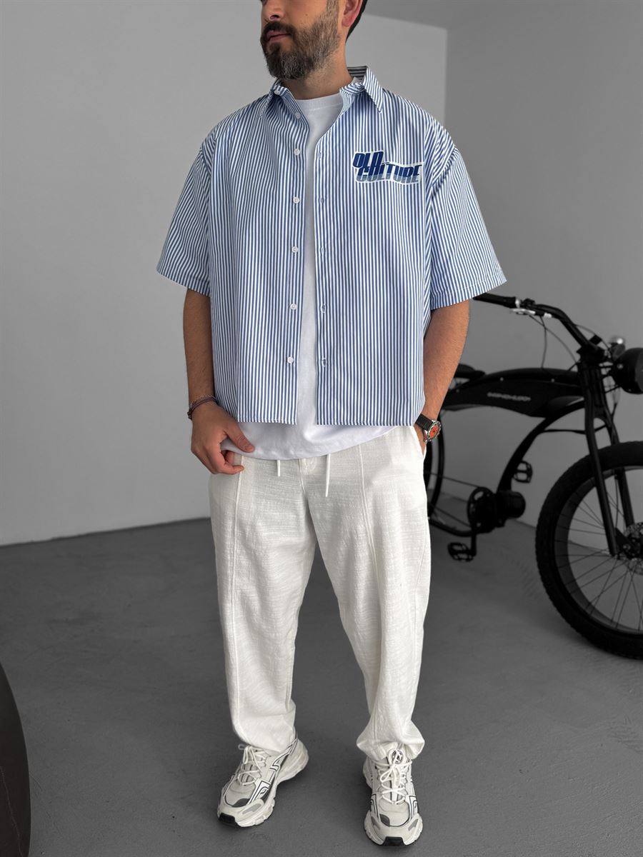 Striped Old Printed Shirt