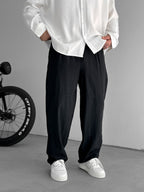 Stitched Relaxed Baggy Pants