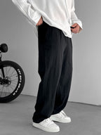 Stitched Relaxed Baggy Pants