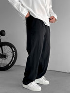Stitched Relaxed Baggy Pants