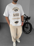 Patched Reimagine Printed Oversize T-Shirt