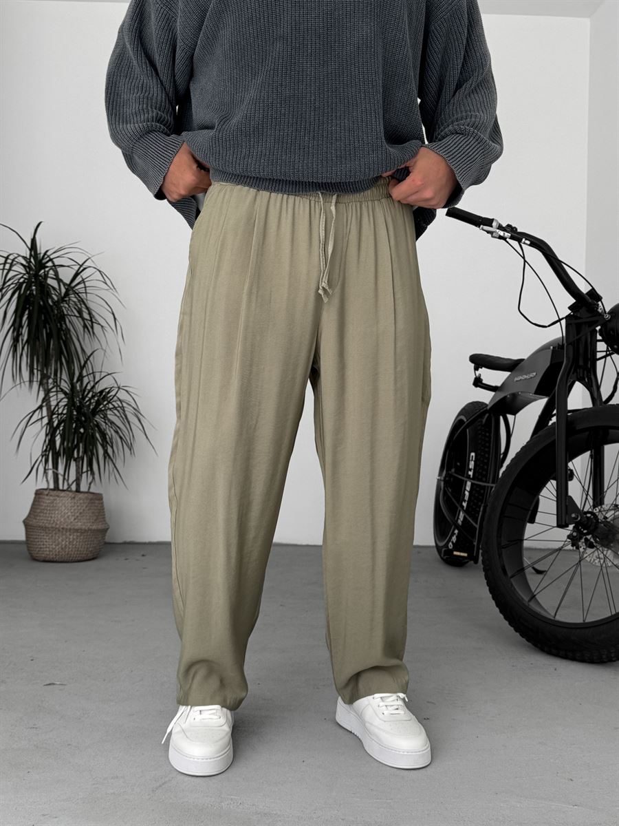 Tencel Fabric Baggy Pants