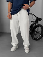 Knit Fabric Baggy Pants