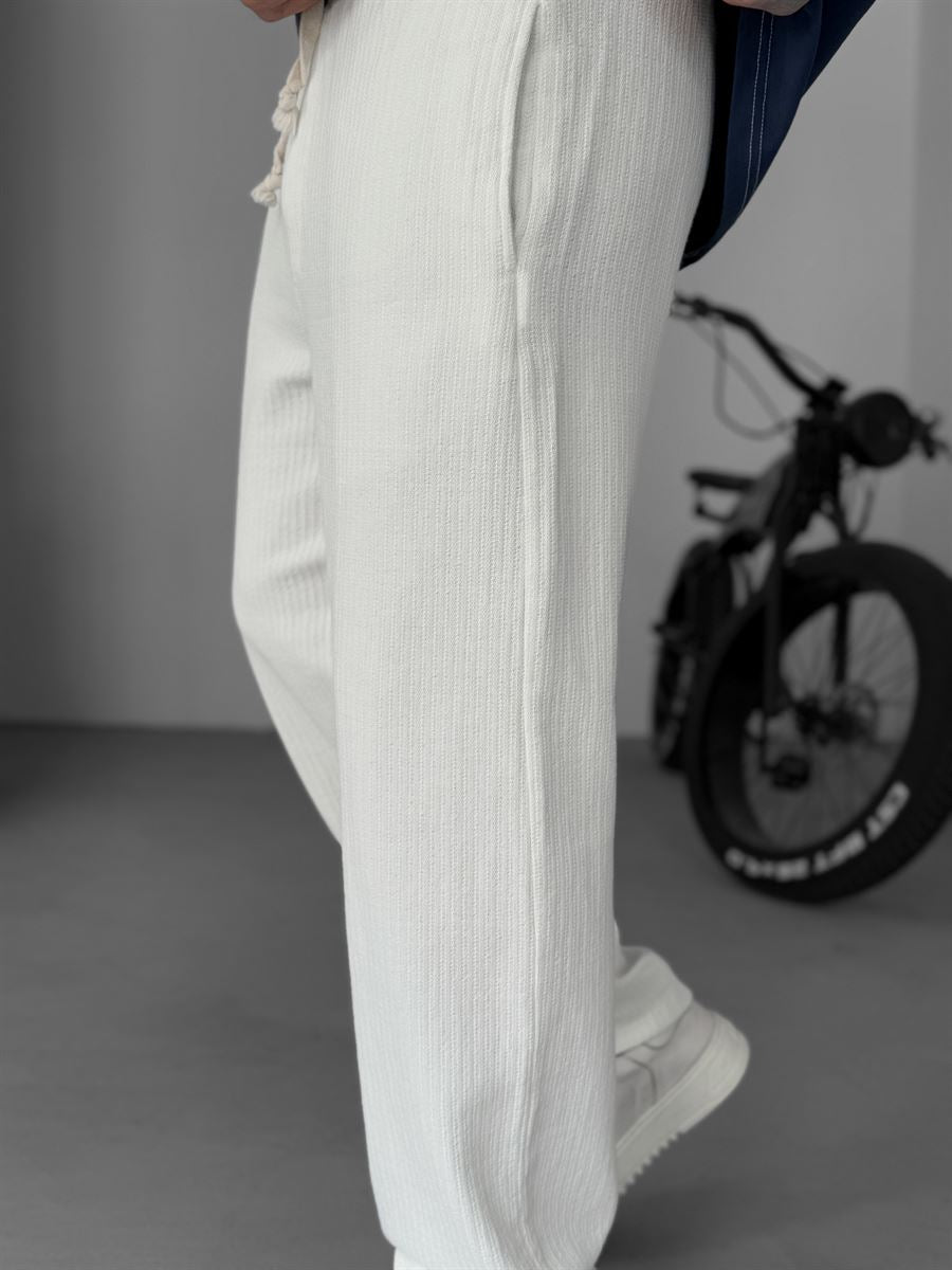 Knit Fabric Baggy Pants