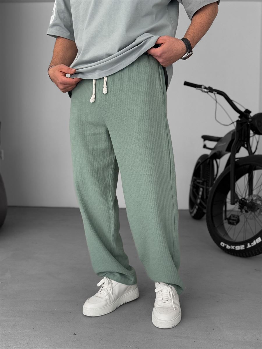 Knit Fabric Baggy Pants