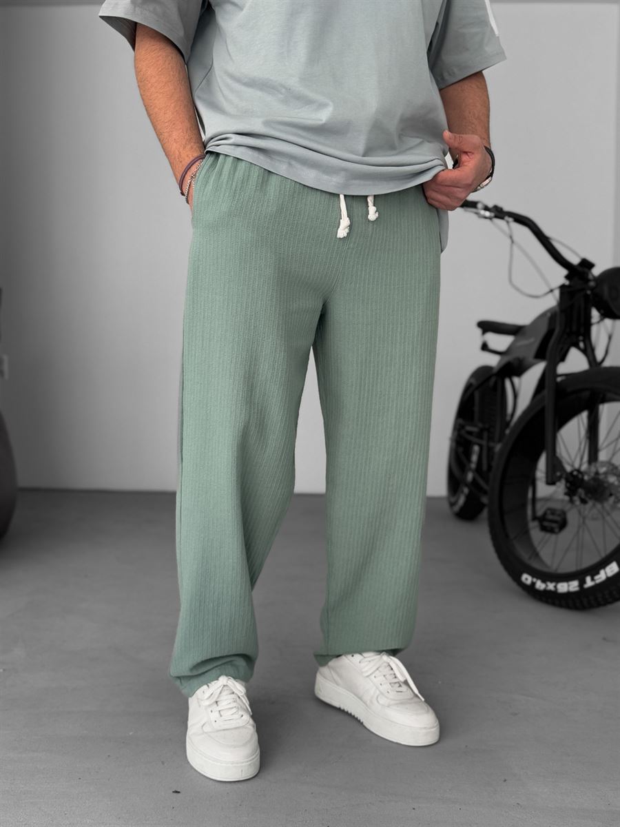 Knit Fabric Baggy Pants