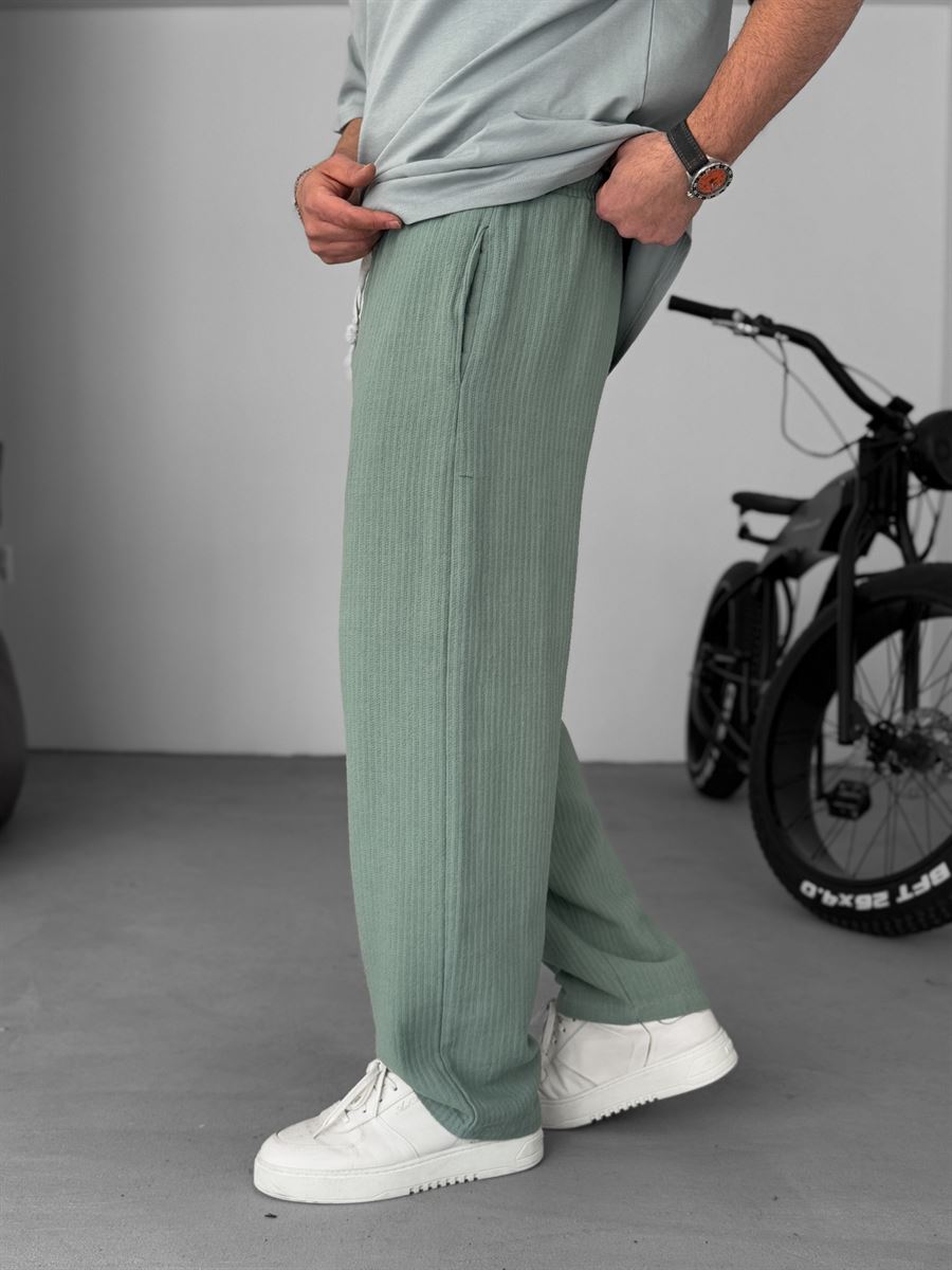 Knit Fabric Baggy Pants