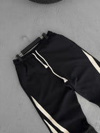 Diagonal Striped Straight Leg Sweatpants