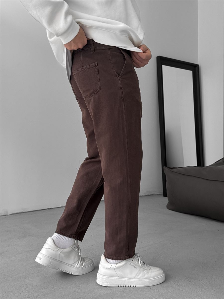 Textured Basic Cotton Pants