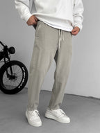 Textured Basic Cotton Pants