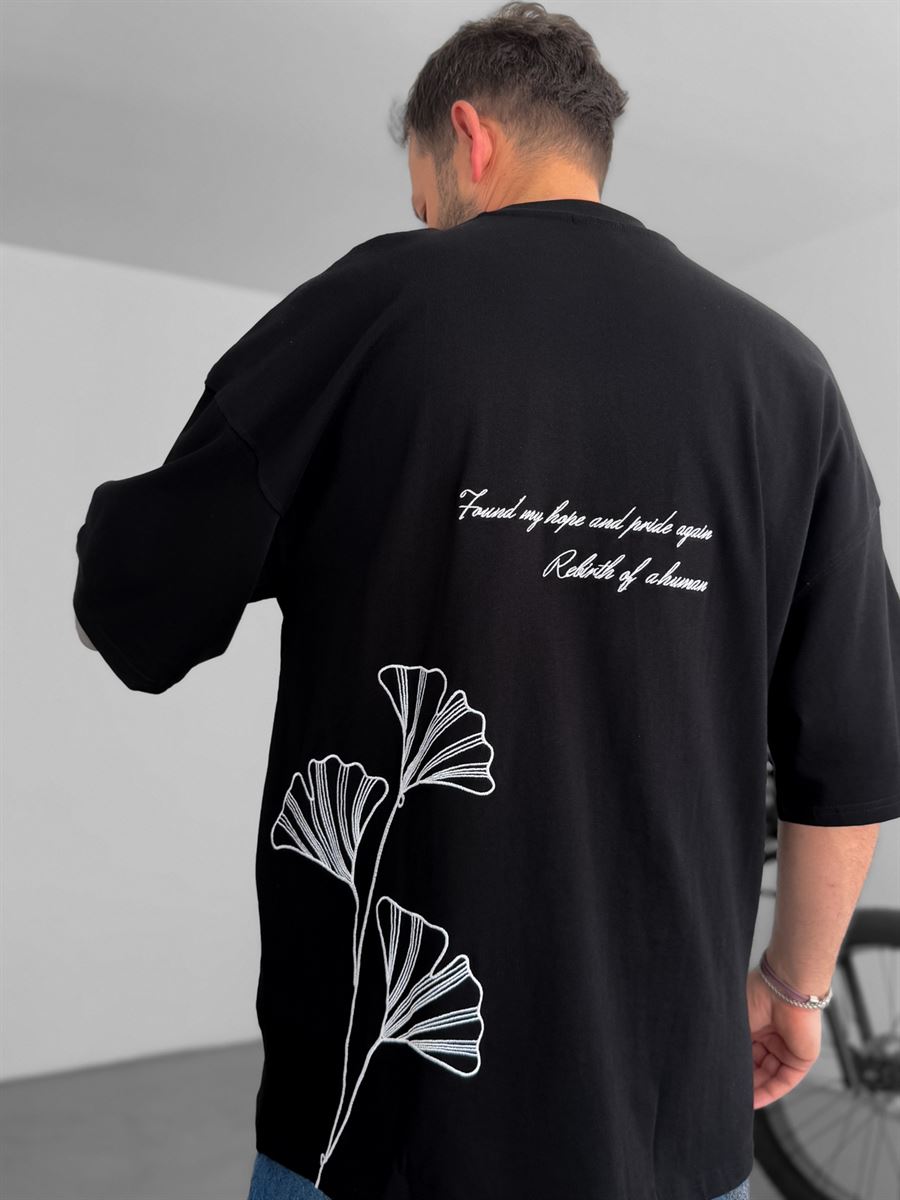 Human Embroidered Oversize T-Shirt