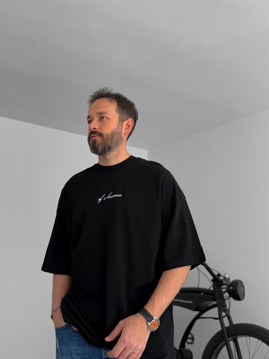 Human Embroidered Oversize T-Shirt