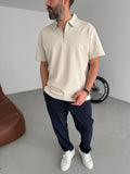 Collared Zipped Oversize T-Shirt