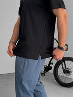 Collared Zipped Oversize T-Shirt