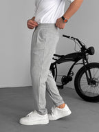 Pleated Fabric Pants with Pockets