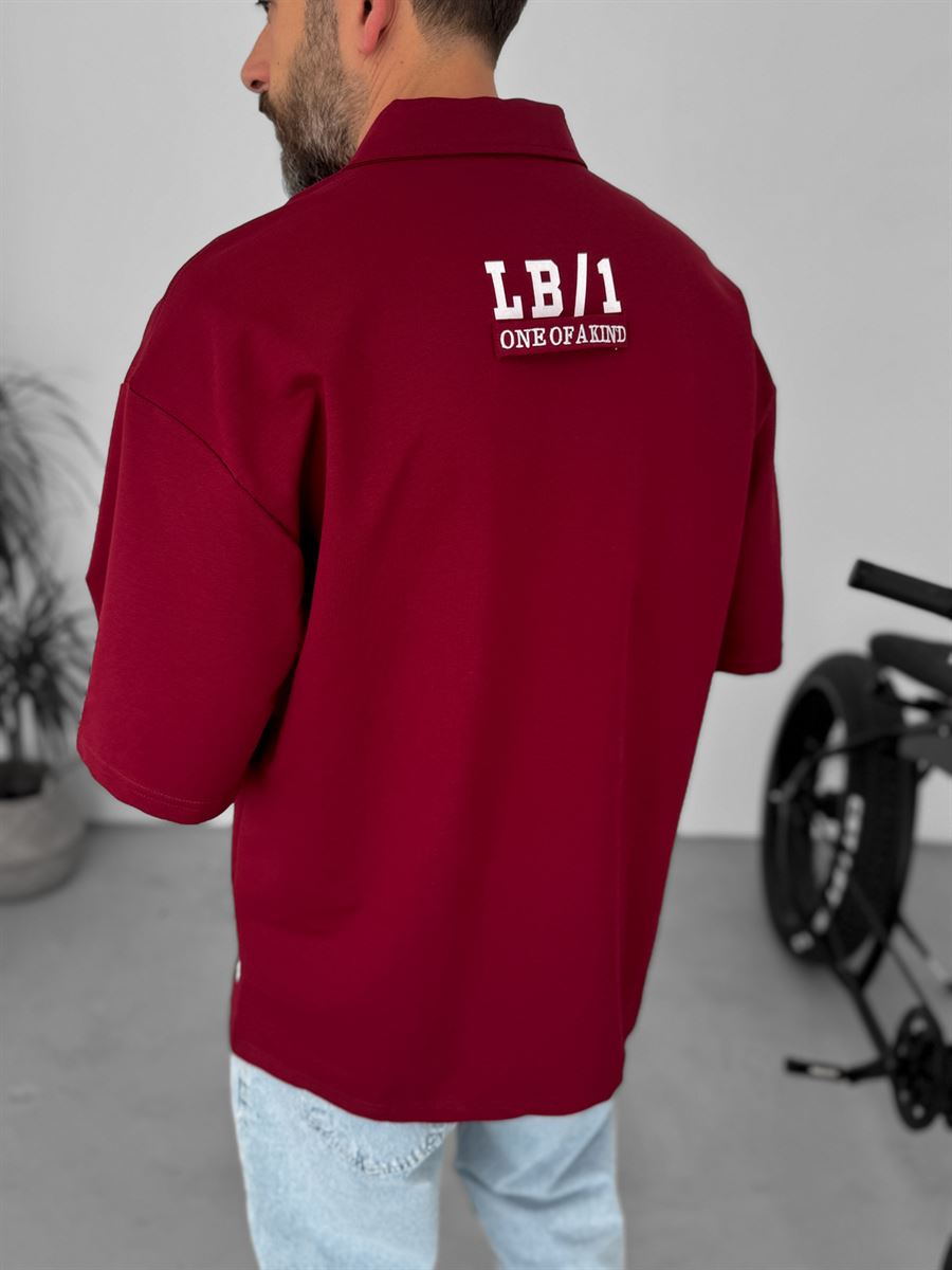 False Printed Half-Zip T-Shirt