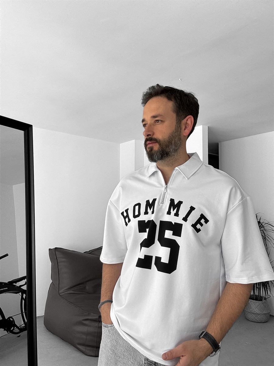 25 Printed Half-Zip T-Shirt