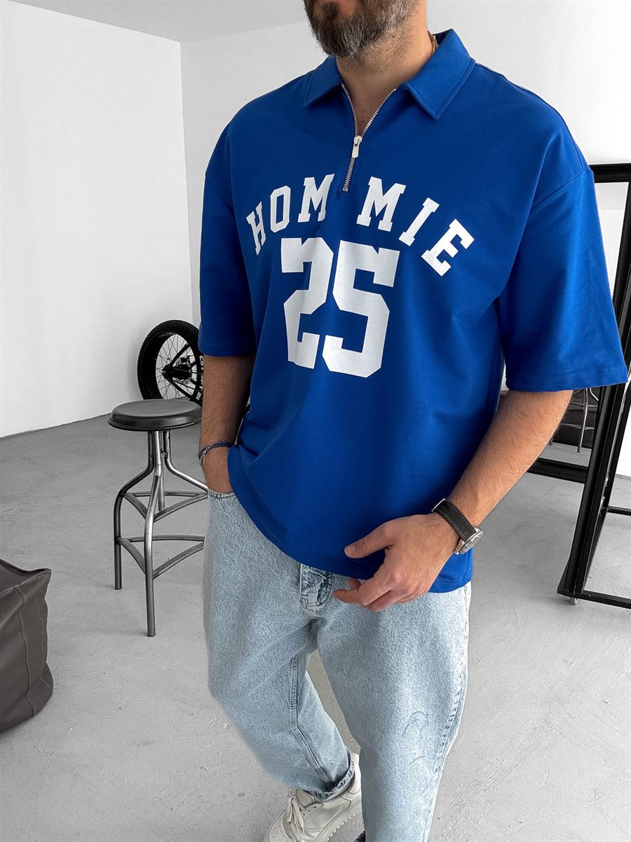 25 Printed Half-Zip T-Shirt